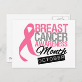 Borstkanker Bewustmakingsmaand oktober Briefkaart (Voorkant / Achterkant)