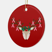 Borstkanker Bewustmakingsornament Keramisch Ornament (Links)