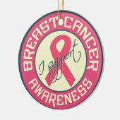 Borstkanker Bewustmakingsornament Keramisch Ornament (Links)