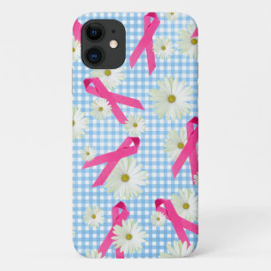 Borstkanker Bewustmakingsroze lint iPhone 11 Hoesje