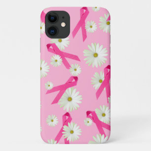 Borstkanker Bewustmakingsroze lint iPhone 11 Hoesje