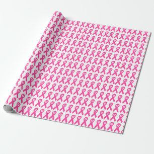 Borstkanker Bewustmakingsroze lint HOPE-ontwerp. Cadeaupapier