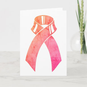 Borstkanker Bewustmakingsroze lint Kaart