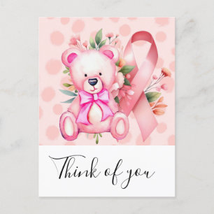 Borstkanker Bewustwording Roze lint denkt aan u Briefkaart