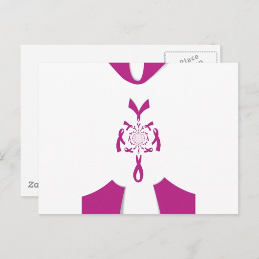 Borstkanker Bewustzijn Art Print Briefkaart (Voorkant / Achterkant)