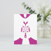 Borstkanker Bewustzijn Art Print Briefkaart (Staand voorkant)