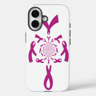 Borstkanker Bewustzijn Art Print iPhone 16 Hoesje