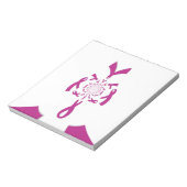 Borstkanker Bewustzijn Art Print Notitieblok (Gedraaid)