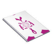Borstkanker Bewustzijn Art Print Notitieboek (Rechterzijde)