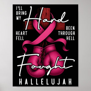 Borstkanker Bewustzijn Christelijke Hard Fought Ha Poster