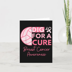 Borstkanker Bewustzijn Graaf voor een Cure Volleyb Kaart