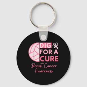 Borstkanker Bewustzijn Graaf voor een Cure Volleyb Sleutelhanger