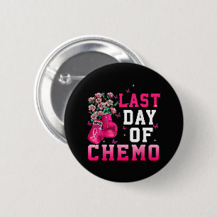 Borstkanker Bewustzijn Laatste Dag van Chemo Krijg Ronde Button 5,7 Cm