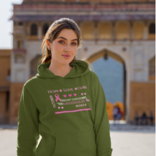 Borstkanker bewustzijn maand ontwerp hoodie