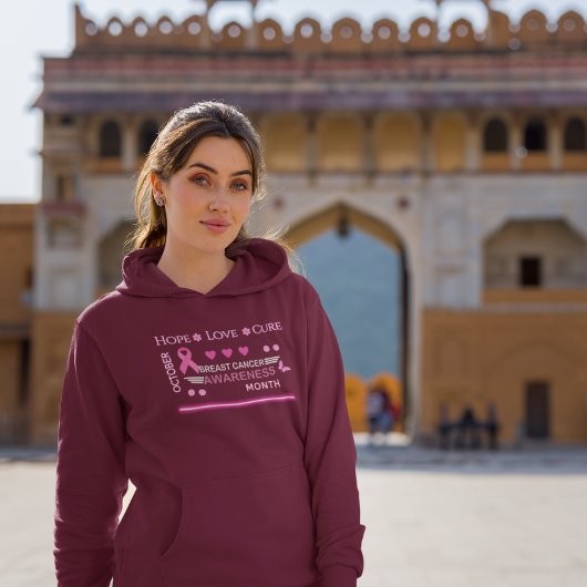 Borstkanker bewustzijn maand ontwerp hoodie