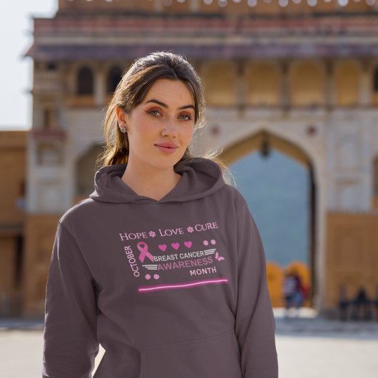 Borstkanker bewustzijn maand ontwerp hoodie