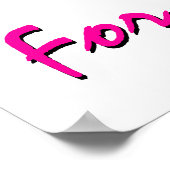 Borstkanker Bewustzijn Prader Hands Poster (Hoek)