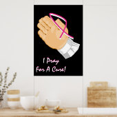 Borstkanker Bewustzijn Prader Hands Poster (Keuken)