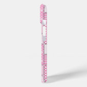 Borstkanker Bewustzijn Quilt Patroon Telefoon Case (Achterkant / Links)