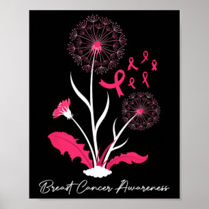 Borstkanker Bewustzijn Roze Ribbon Support Gift Poster