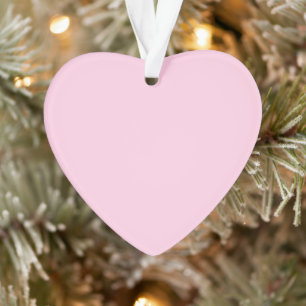 Borstkanker bewustzijn roze schattig hart Kerstmis Ornament