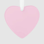 Borstkanker bewustzijn roze schattig hart Kerstmis Ornament (voorkant)