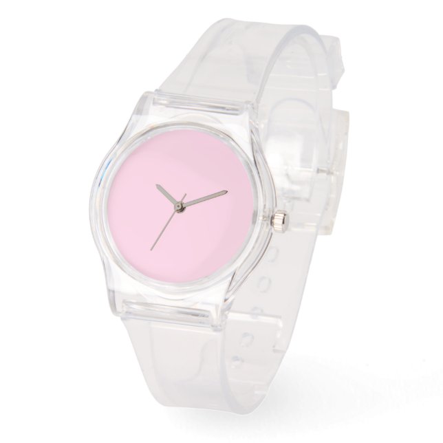 Borstkanker bewustzijn roze stijlvol schattig horloge (Hoek)