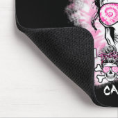 Borstkanker bewustzijn schedel F CK kanker roze ri Muismat (Hoek)