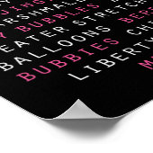 Borstkanker bewustzijn Slang termen Poster (Hoek)