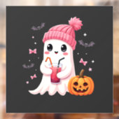 Borstkanker bewustzijn Spooky Ghost Halloween Raamsticker (Vel 2)
