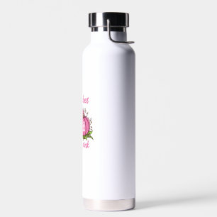 Borstkanker Bewustzijn T-shirt Oktober Draag Roze  Waterfles