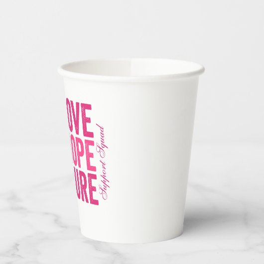 Borstkanker Bewustzijn Thema Papieren Cups Papieren Bekers (Links)