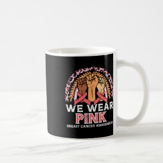 Borstkanker Bewustzijn vuisten We Draag Roze Manne Koffiemok