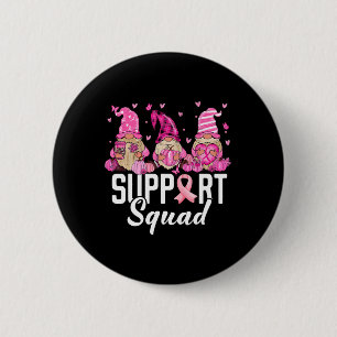 Borstkanker Bewustzijn Warrior Support Squad GNOM Ronde Button 5,7 Cm
