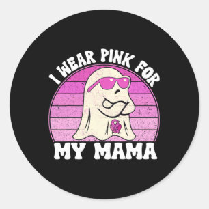 Borstkanker Bewustzijnsspook Ik Draag roze voor mi Ronde Sticker