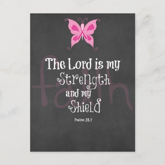 Borstkanker - Bijbelversie Briefkaart (Voorkant)