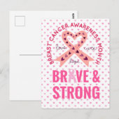 Borstkanker Briefkaart (Voorkant / Achterkant)
