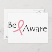 Borstkanker Briefkaart (Voorkant / Achterkant)