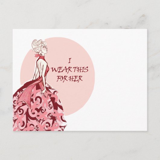 borstkanker briefkaart (Voorkant)