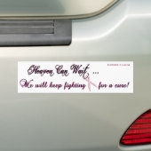 Borstkanker Bumpersticker (Op auto)