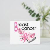 Borstkanker BUTTERFLY 3.1 Briefkaart (Staand voorkant)