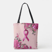 Borstkanker Canvas tas (Achterkant)