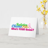 Borstkanker chemo excuus ontwerp kaart (Gele Bloem)