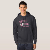 borstkanker Custom Pullover Hoodie (Voorkant volledig)