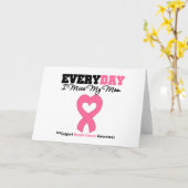 Borstkanker - Elke Dag Mis Ik Mijn Moeder Kaart (Gele Bloem)