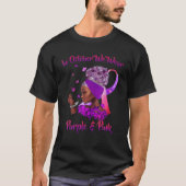 Borstkanker en bewustmaking van huiselijk geweld t-shirt (Voorkant)