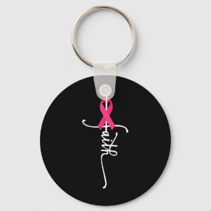 Borstkanker Faith Breast Cancer Awareness Sleutelhanger