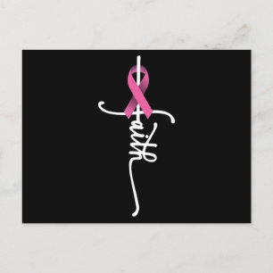 Borstkanker Faith Breast Cancer Awareness Suppor Briefkaart