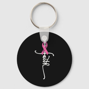 Borstkanker Faith Breast Cancer Awareness Suppor Sleutelhanger