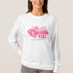 Borstkanker Fighter Pink Ribbon Inspirerend T-shirt